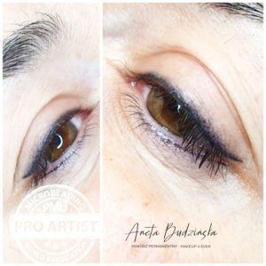 Aneta Budzinska makijaz permanentny kreski oka