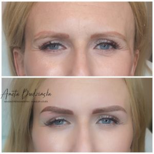 Aneta Budzinska makijaz permanentny brwi