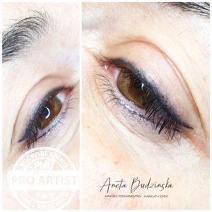 Aneta Budzinska makijaz permanentny kreski oka
