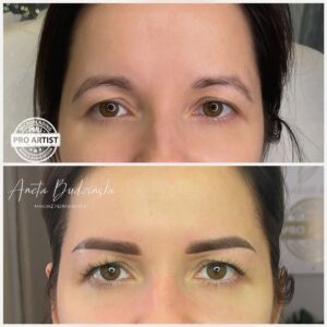Aneta Budzinska makijaz permanentny brwi
